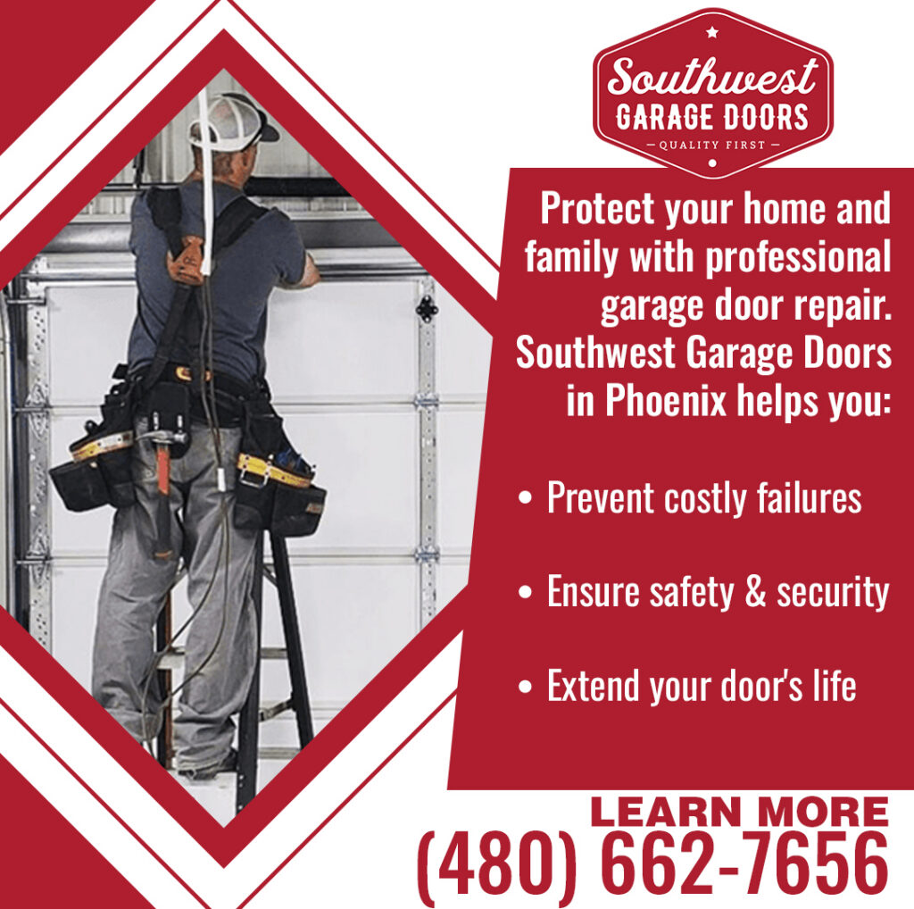  Southwest Garage Doors in Phoenix: professional garage door repair, prevent failures, ensure safety, extend door life.